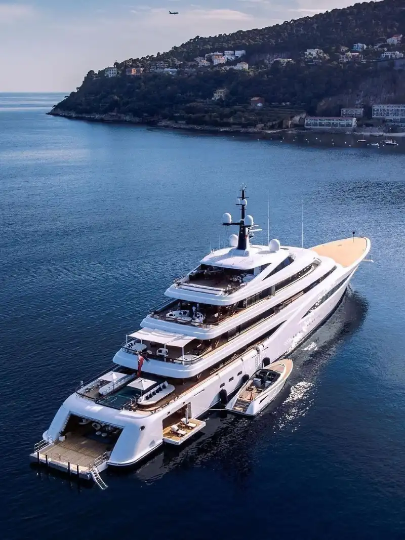Yacht at sunset